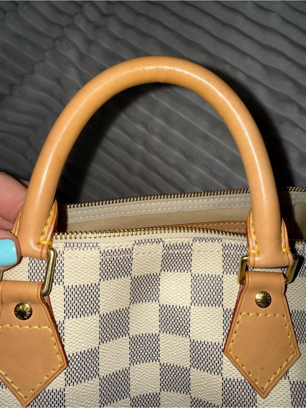 🎉SOLD🎉 Louis Vuitton Speedy 30 in Damier Azur - Picture 14 of 15